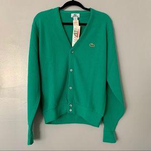 NWT Vintage Lacoste Cardigan